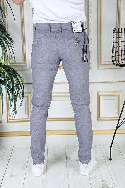 PHANTOM JEANS Чоловічі сині брюки з еластичним боковим кишенями, з лацканами, у вузькому крої, з еластичним поясом, з картатим візерунком, з канвасу, стильні та елегантні.