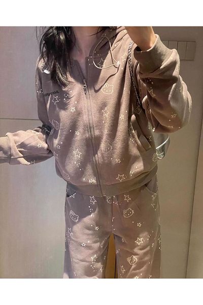 Touz Moda Sanrio Hello Kitty Bottom Top Tracksuit Set