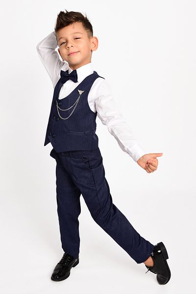 Delfini kids Fiú szmoking öltöny mellénnyel és csokornyakkendővel