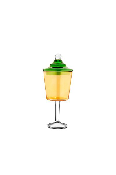 Glore Yellow Green Cookie Cup - Footed 81959