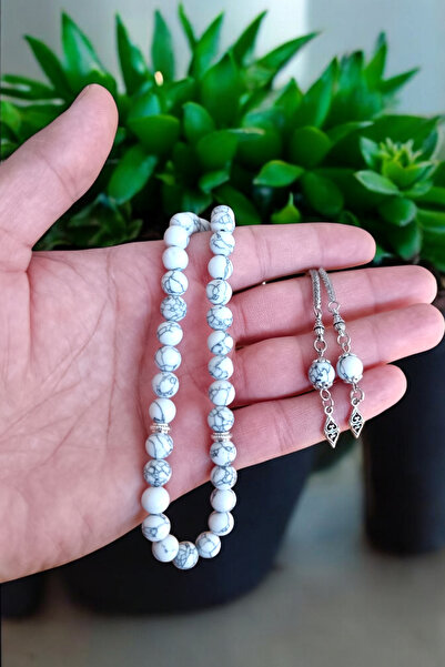 MGA DOĞAL TAŞ مسبحة فيروزية 33 'مسبحة حجر طبيعي أصلي لون مسبحة - مسبحة رجالية