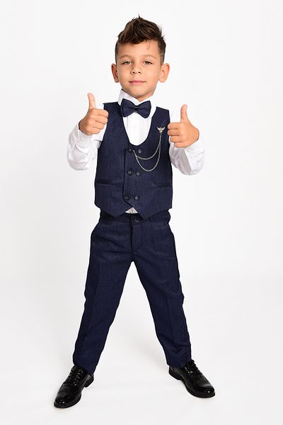 Delfini kids Fiú szmoking öltöny mellénnyel és csokornyakkendővel