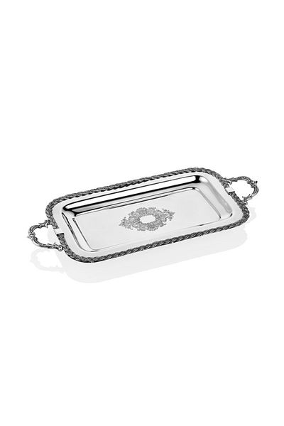 LAMEDORE Rope Handle Rectangular Tray 46X21X5Cm