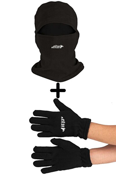 Fanze Set de mănuși lungi pentru mască de zăpadă din lână polară Motorcu Evol...