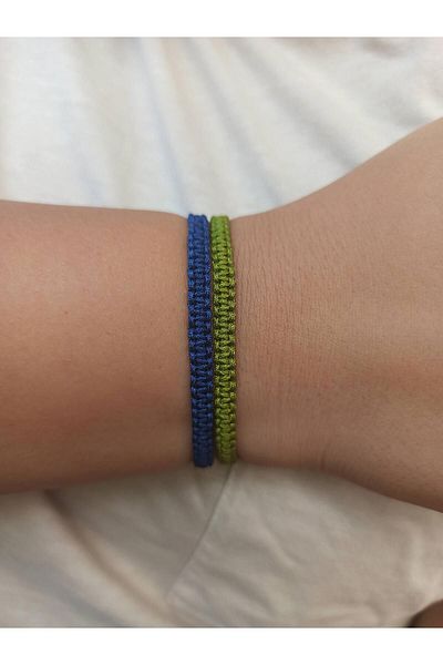 TREND Set of 2 Knitted Macrame Rope Bracelet