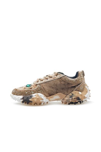 Guja Pantofi de zi cu zi pentru femei bej - Detaliu de piatră, model 24k (36-41)
