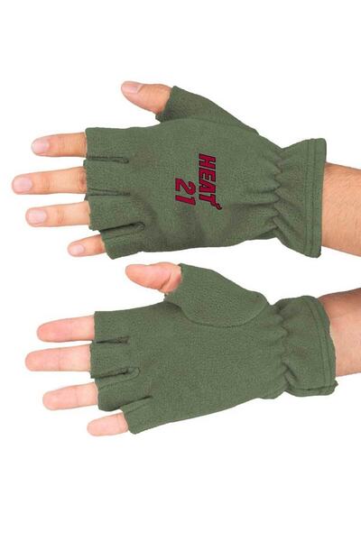 Fanze Mănuși din lână polară cu imprimeu Heat 21 pentru iarnă rnz3762