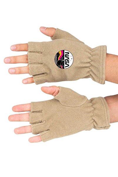 Fanze Mănuși de iarnă din lână polară cu imprimeu Nasa rnz3699