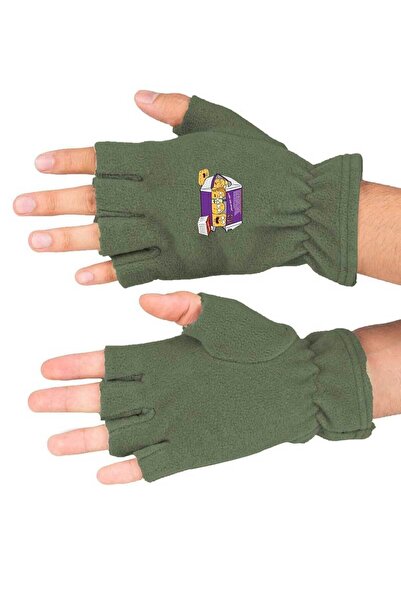 Fanze Mănuși de iarnă din lână polară cu imprimeu Nugget rnz3630