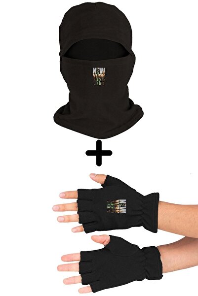 Fanze Set de mănuși decupate Polar Snow Mask New York zrn3697