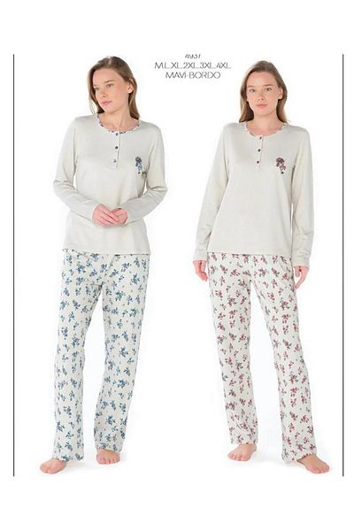 Pijadore FEYZA 4937 SET PIJAMA MÂNECĂ LUNGĂ