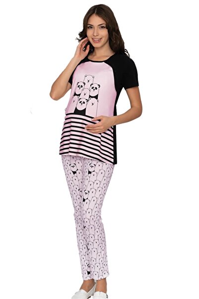 Alperi Lohusa Short Sleeve Pajama Set L78-01