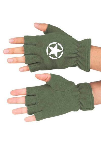 Fanze Mănuși din lână polară cu imprimeu Winter Star - rnz3817