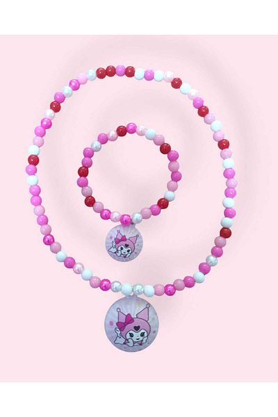 Eva Rose 1 Piece Figured Girl's Necklace Bracelet Girl's Necklace Girl's Bracelet Child's Necklace Bracelet Set