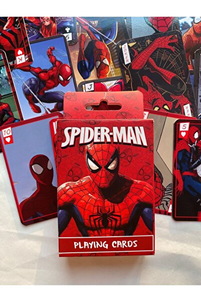FG KONNİCHİWA High Printed Spiderman Playing Cards - 52 Decks Collection Items