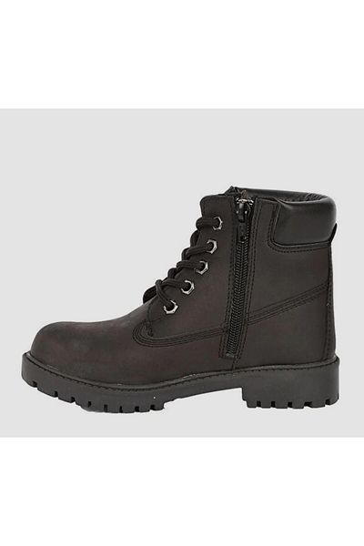 Bulldozer 240851   Παιδικές γνήσιες δερμάτινες μπότες Nubuck με φερμουάρ και κορδόνια
