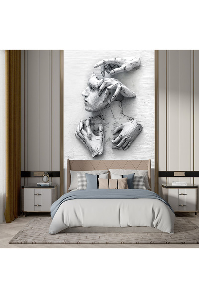 Home Yüz ve eller poster duvar kağıdı