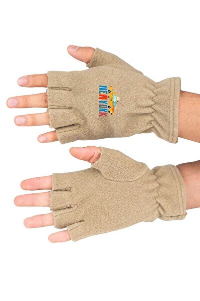 Fanze Mănuși de iarnă din lână polară cu imprimeu New York rnz3837