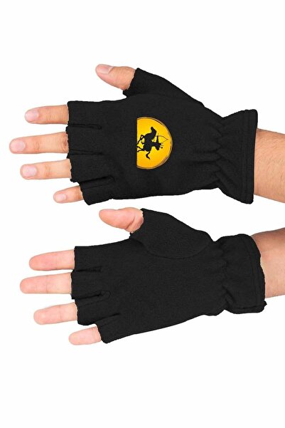 Fanze Okçuluk Baskılı Kışlık Kesik Polar Eldiven rnz2079