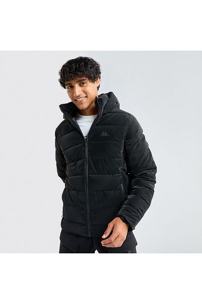 FAV Solid Puffer Jacket With Hood And Long Sleeves