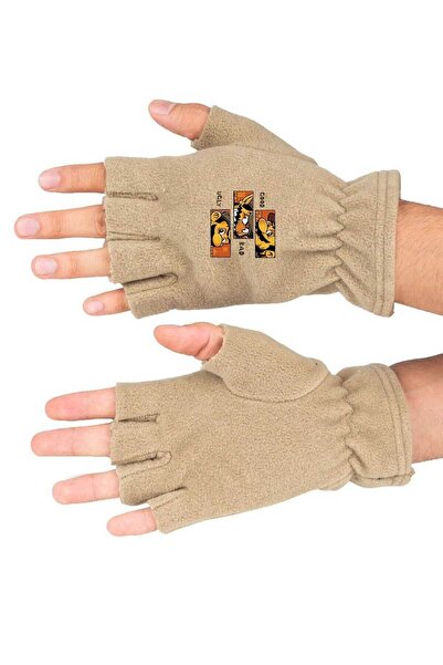 Fanze Mănuși de iarnă din lână polară cu imprimeu Mario - RNZ3612