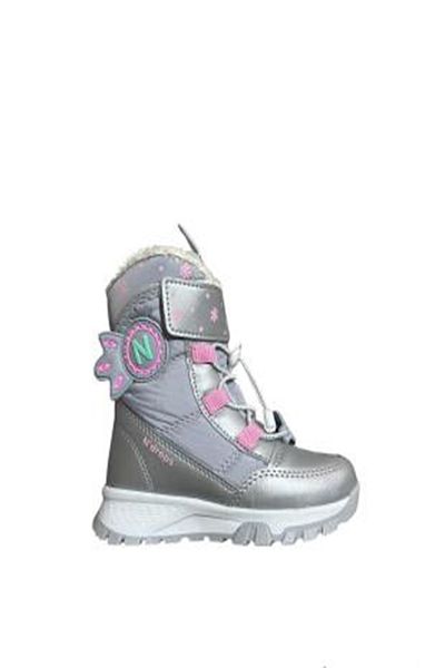 Ndrops Ice Pink Water and Cold Orthopedic Snow Boots - με γούνα και Velcro