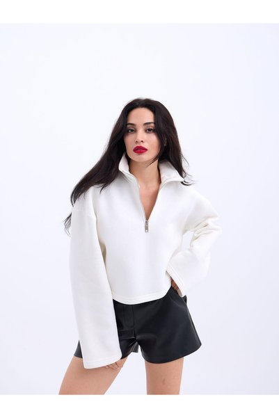 beyzabusrabutik سويت شيرت EKRU