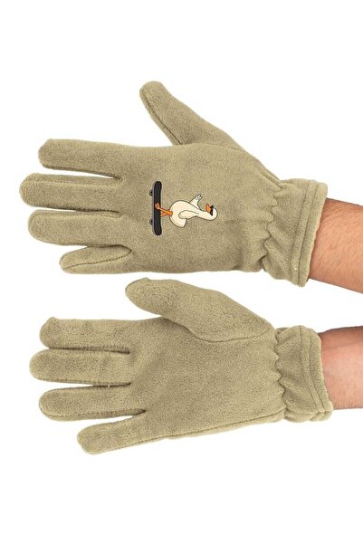 Fanze Зимни дълги полярни ръкавици - с принт на патици, rnz3454