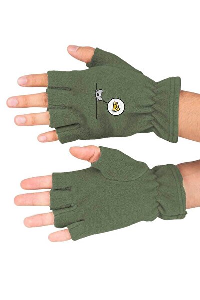 Fanze Mănuși de iarnă cu imprimeu Cheese Mouse - Fleece tăiat rnz3503