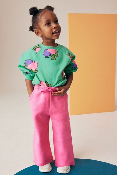 Next Baby Printed Sweatshirt and Wide Leg Set