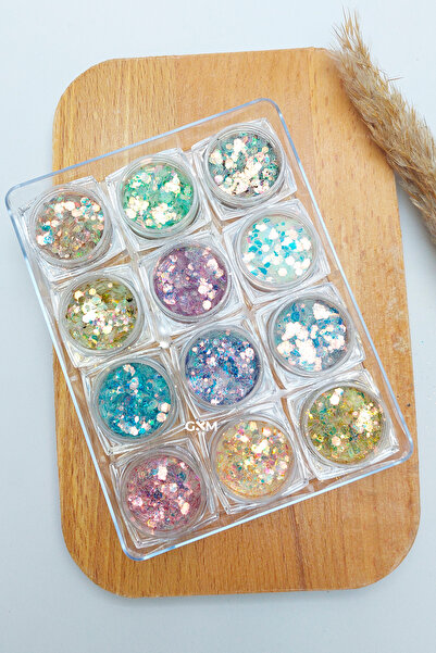 GXMPRO 12’li Nail Art Sim Pul Seti Protez Tırnak Süsleme