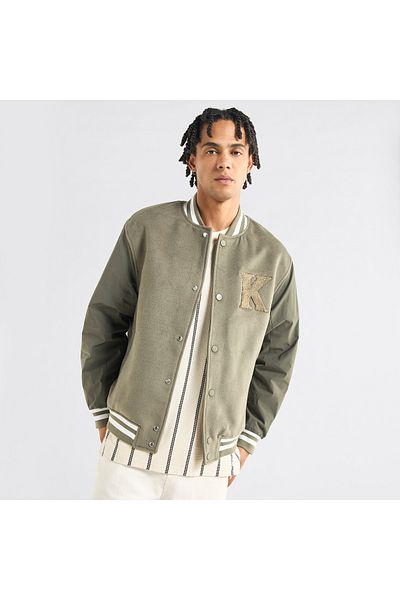 FAV Varsity Applique Detail Button Through Jacket With Pockets
