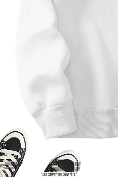 Jooy Company Brooklyn JC Yarım Fermuarlı Sweatshirt Siyah - Beyaz 2'li Kampanya Set