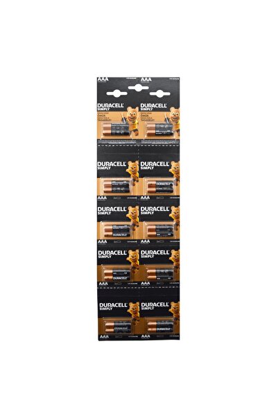Duracell Simply Alkalin AAA İnce Pil 20 li