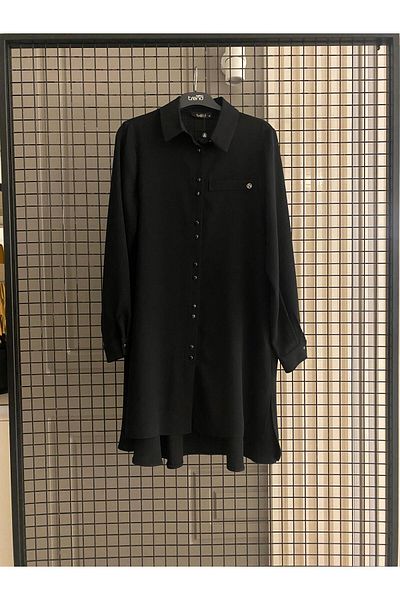 Armine TREND Short Front Long Back Buttoned Shirt Tunic