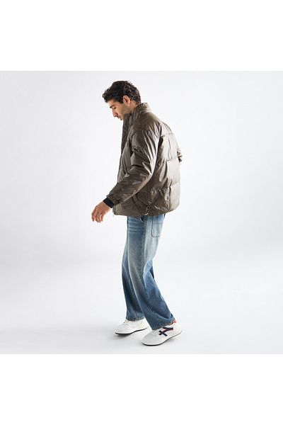 FAV Quilted Puffer Jacket With Long Sleeves And Zip Closure