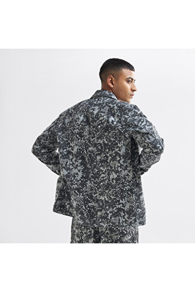 FAV All-Over Print Button Through Jacket with Pockets