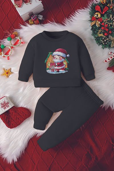 ADABEBEK New Season Mother Santa Claus Printed Baby Set 23099