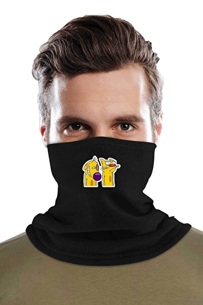 Fanze Guler de iarnă din lână polară cu imprimeu Catdog - rnz3488