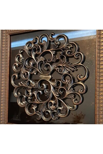 morlalem m 38cm Yuvarlak Aplik Dekor Silikon Kalıp K-1328, Polyester Reçine Ç...