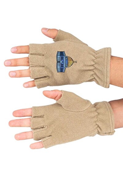 Fanze Mănuși din lână polară cu tăieturi Mescidi Aksa rnz4436