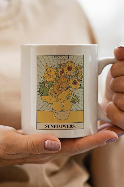 South Steel لوحة زهرة عباد الشمس لفان جوخ هدية رأس السنة الجديدة مطبوع كوب