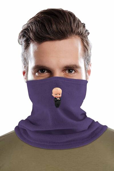 Fanze Патрон Бебешки печатен зимен шал за врата rnz2596