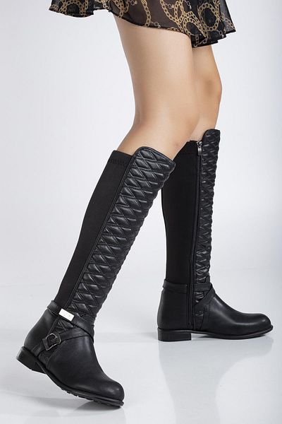 SUİNS SHOES Дамски ботуши Suins Marlo Model с прошит гръб, еластични