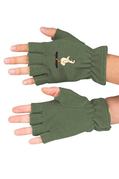 Fanze Mănuși din lână polară cu tăietură tip rață - rnz4758