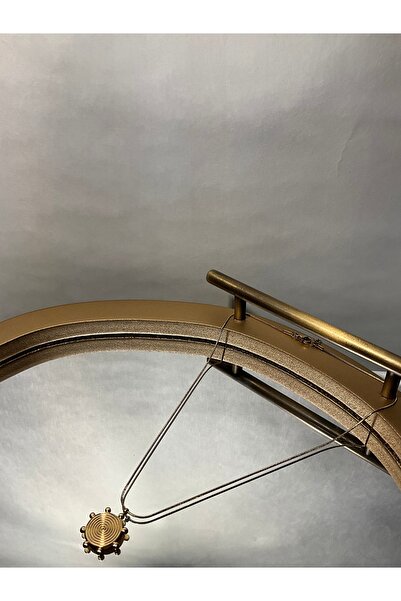 auramore Spiral tasarımlı küre detayları bulunan altın kaplamalı kolye