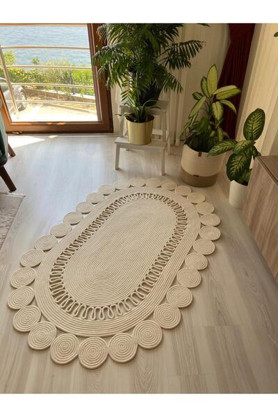 Nev Design Oval Paspas, Banyo Paspası, Kilim