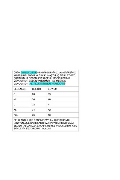 LADY HAZAL Fusta mini din țesătură Helen cu modele florale Daisy - cu pantaloni scurți Tamkalıp 03