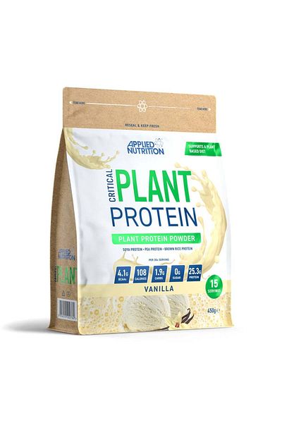 applied nutrition Critical Plant Protein, Vanilla, 450 GM