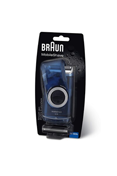 Braun MobileShave M-60b Seyahat Tipi Yıkanabilir Pilli Tıraş Makinesi